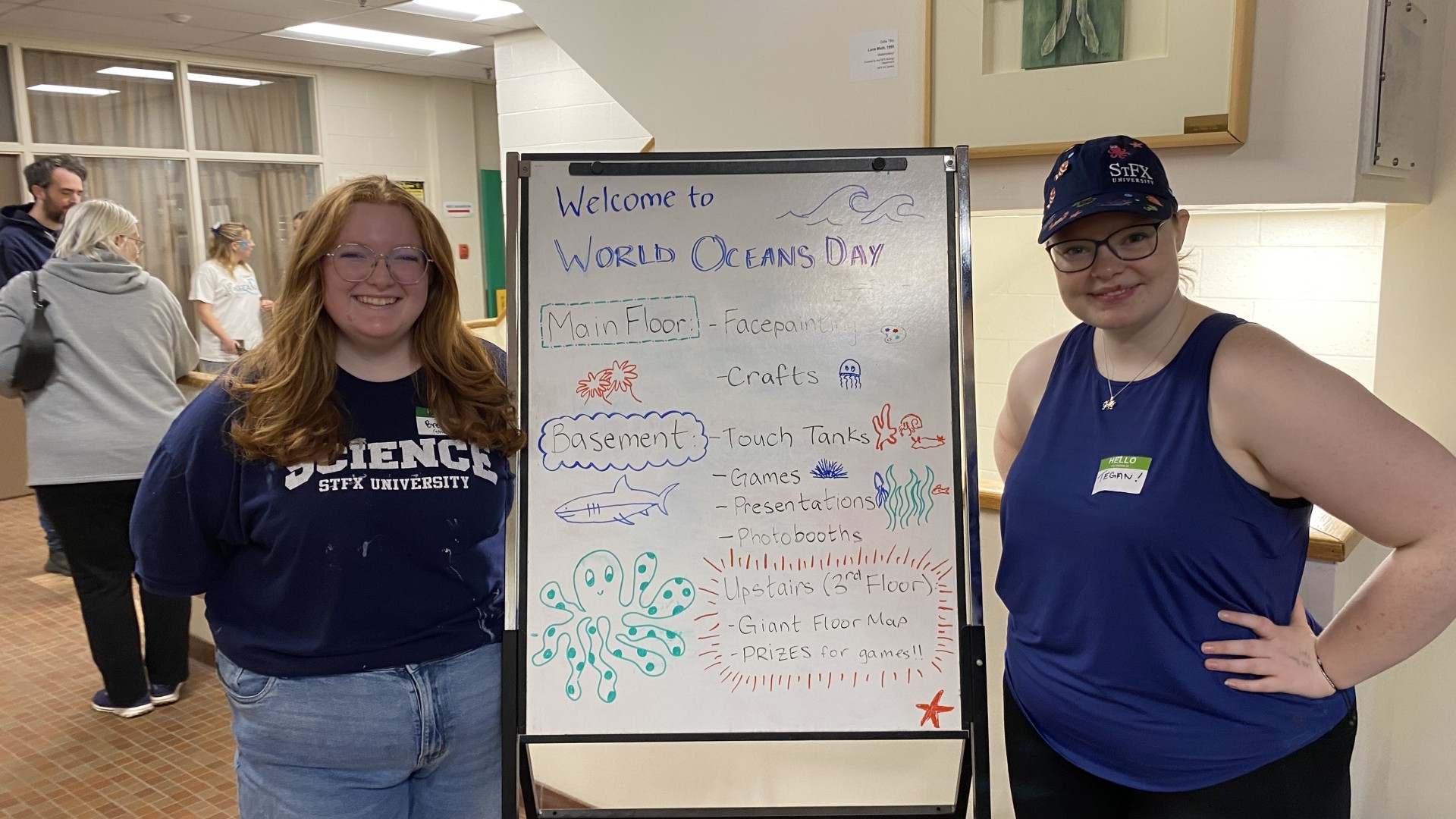 Greeters welcoming visitors to World Oceans Day 2024