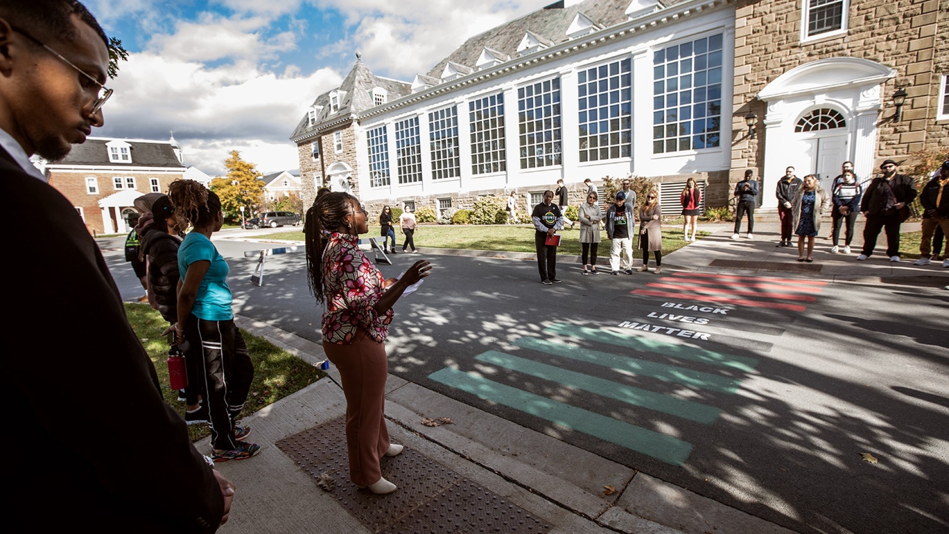 Black Lives Matter Crosswalk opening 