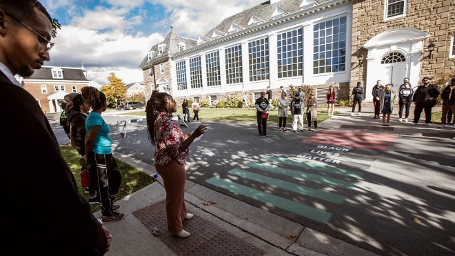 Black Lives Matter Crosswalk opening 