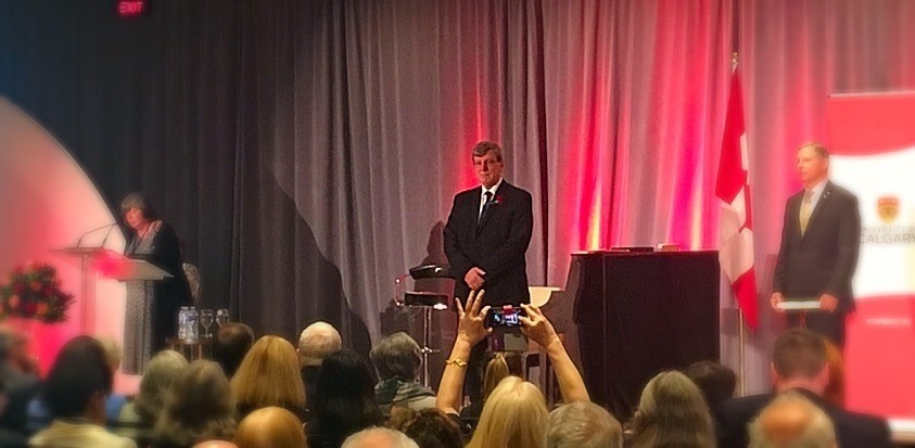 Dr. William Sweet being inducted into The Royal Society of Canada