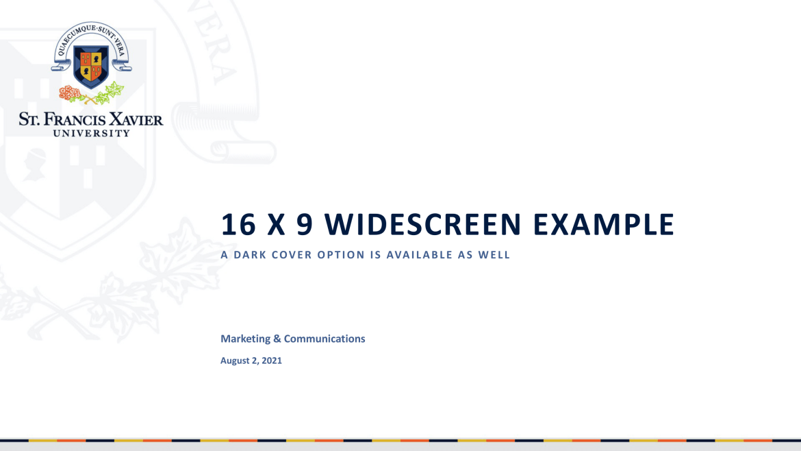 StFX PowerPoint Widescreen Screenshot