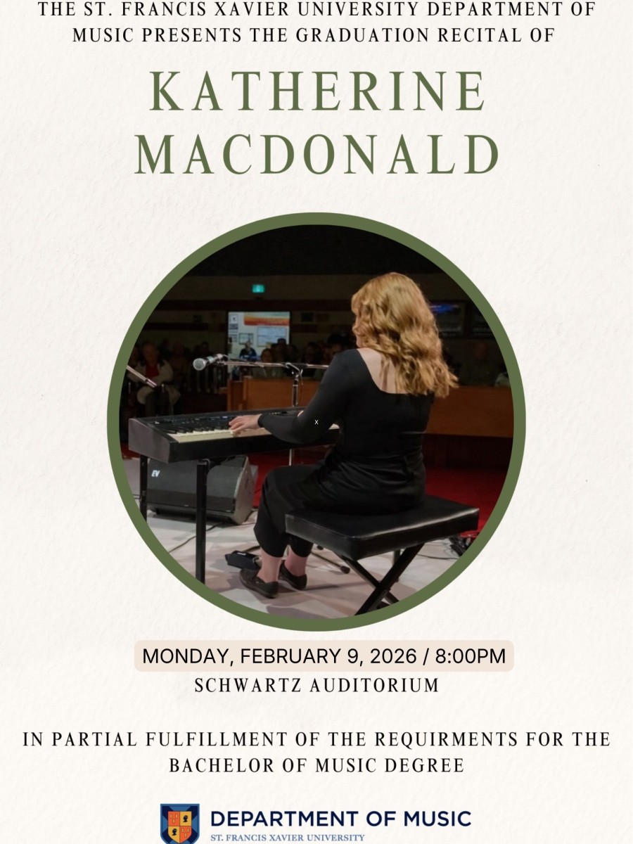 February 9, 2026 @ 8pm - KATHERINE MACDONALD Graduation Recital (Schwartz Auditorium)