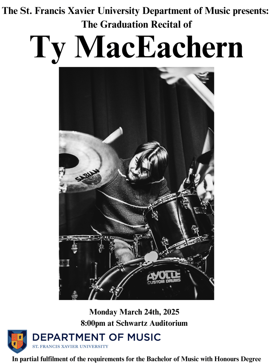 March 24 @ 8pm - Ty MacEachern Graduation Recital (SCHW 110)