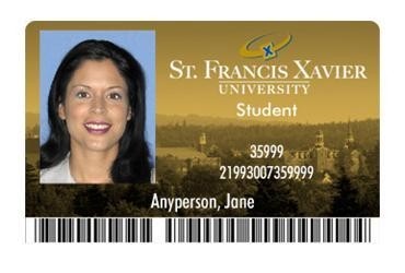 Example of a St.FX Student ID Card