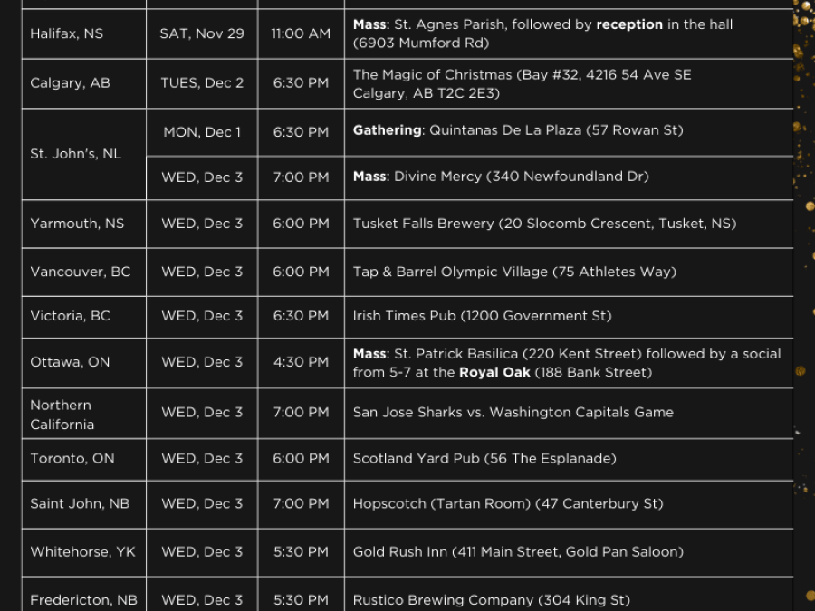 Poster with Alumni Chapter X-Ring Celebrations