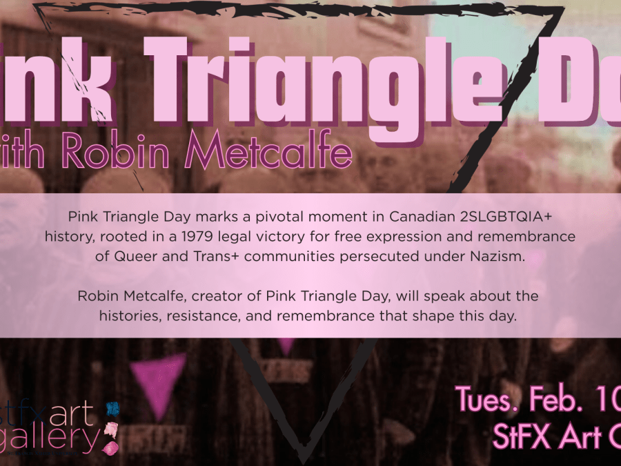 Pink triangle day - a talk by Robin Metcalfe
